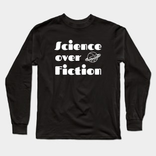 Science over Fiction - Retro Long Sleeve T-Shirt